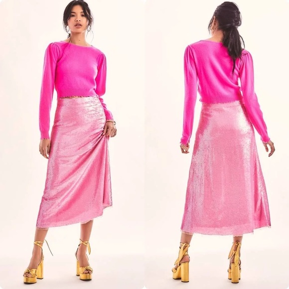 NWT LoveShackFancy Cadena Skirt - Picture 3 of 6